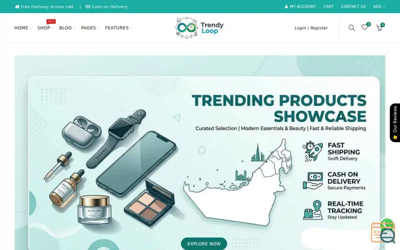 Screenshot of Trendy Loop