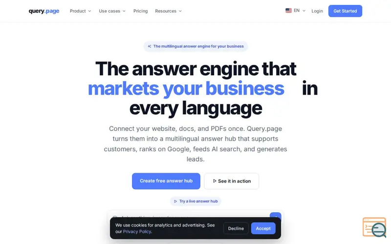 Screenshot of Query.page