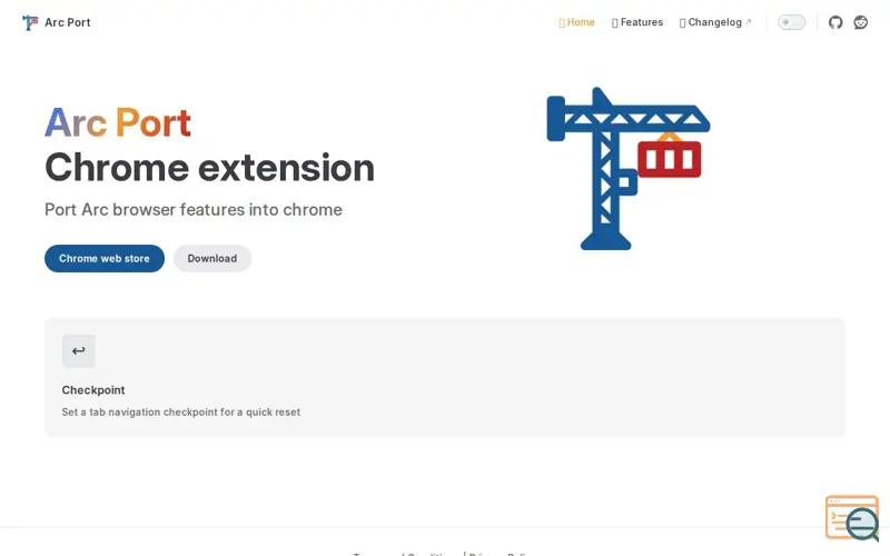 Screenshot of Arc Port