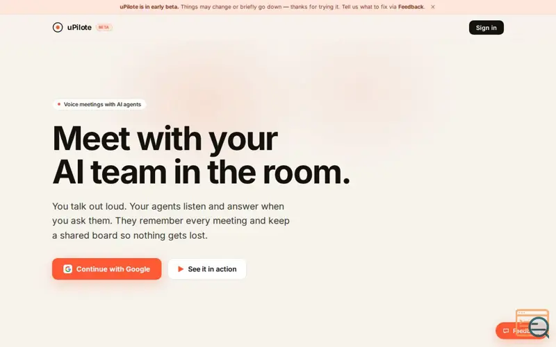 Screenshot of Meet