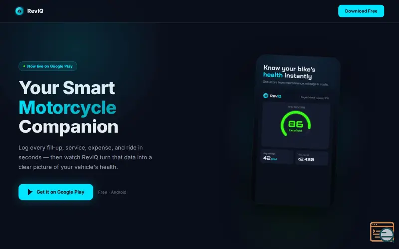 Screenshot of RevIQ: Smart Vehicle Tracker