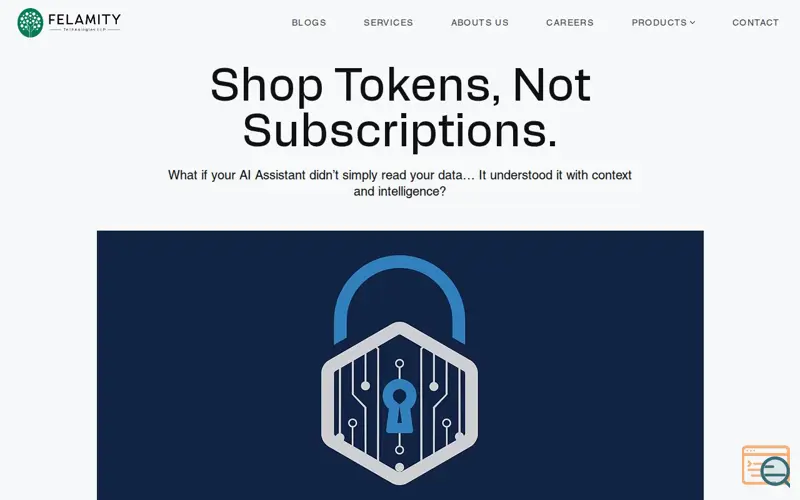 Screenshot of Felamity Technologies, a launch using Snapcraft