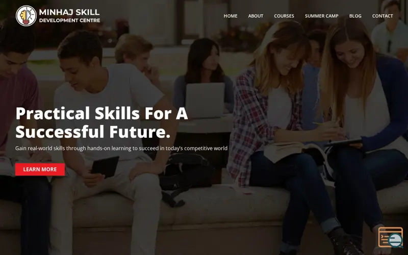 Screenshot of Minhaj Skill Development