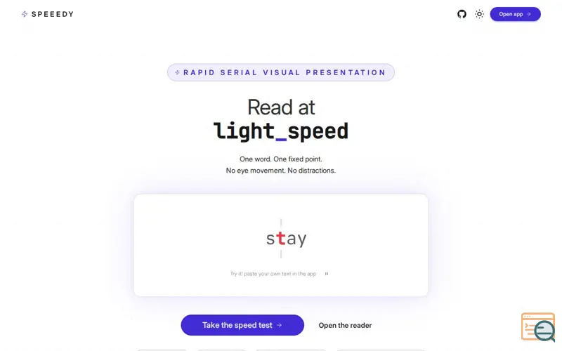 Screenshot of Speeedy