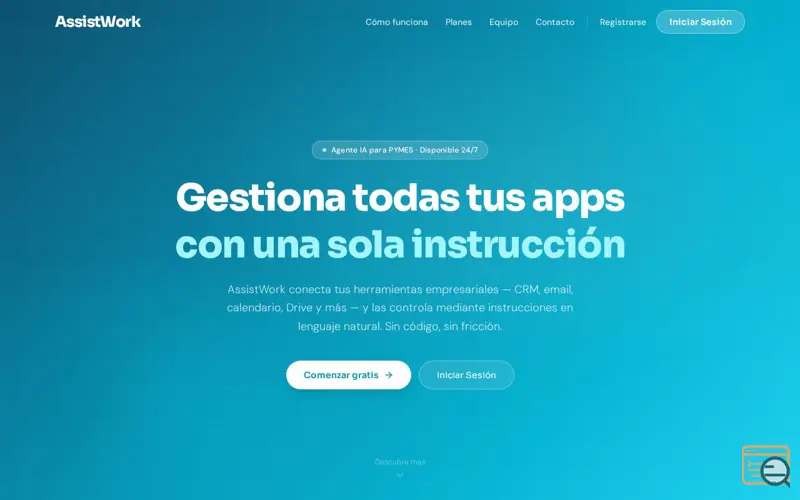 Screenshot of AssistWork