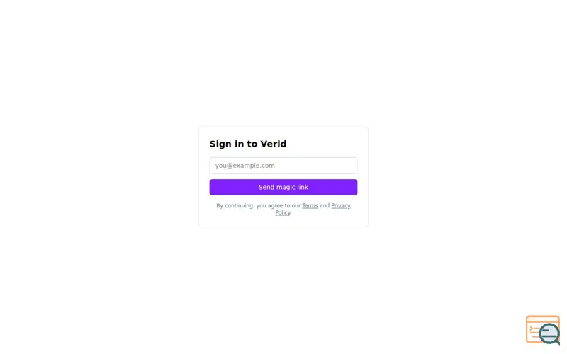 Screenshot of Verid 