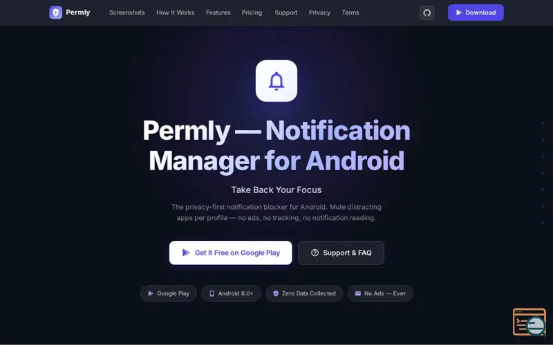 Screenshot of Permly