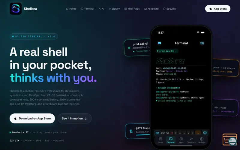 Screenshot of Shellora