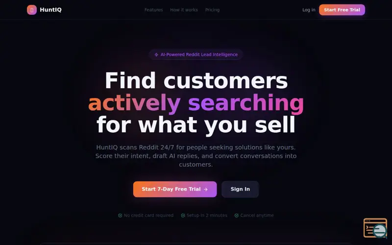 Screenshot of HuntIQ 