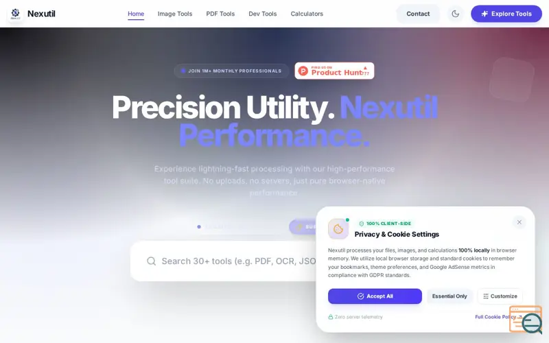 Screenshot of Nexutil