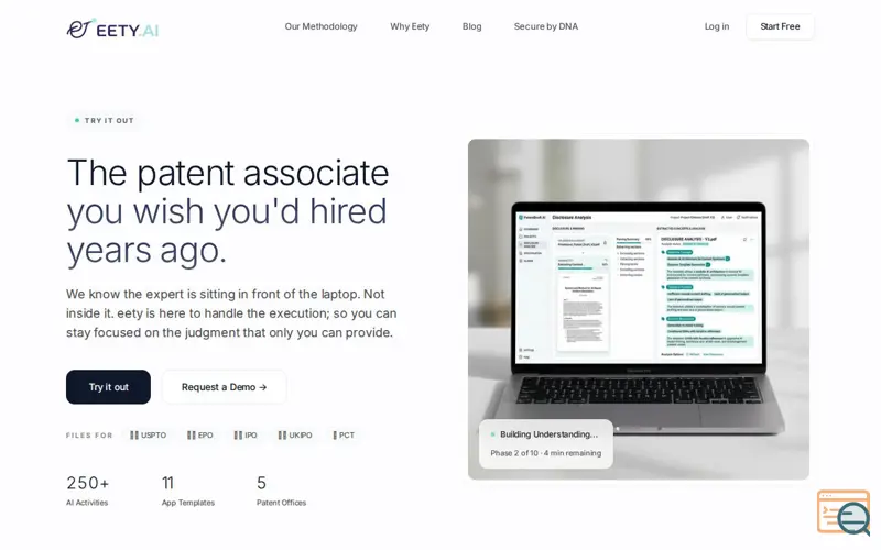 Screenshot of Eety AI