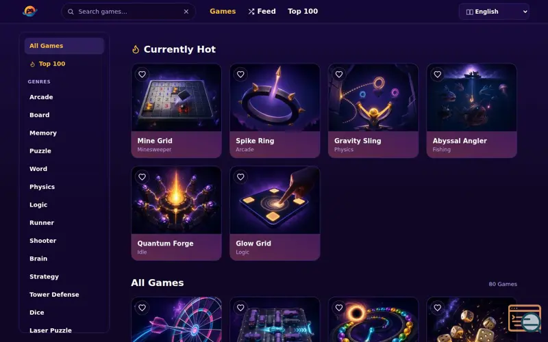 Screenshot of MiniGames World