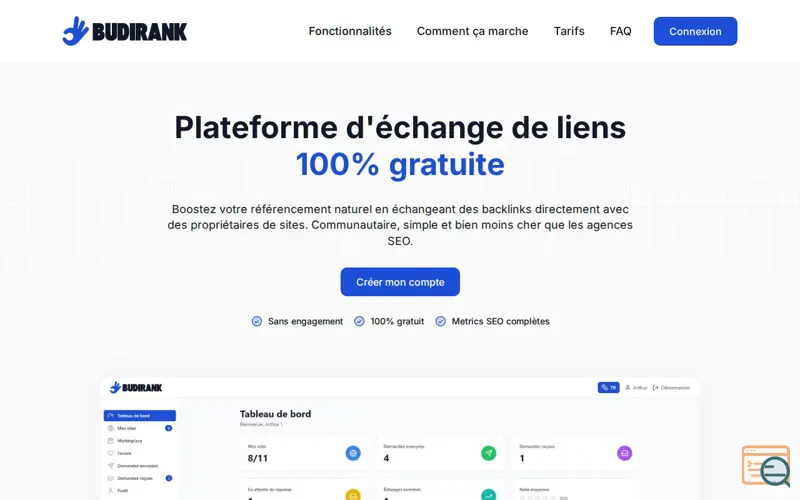 Screenshot of Budirank