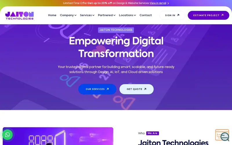Screenshot of Jaiton Technologies