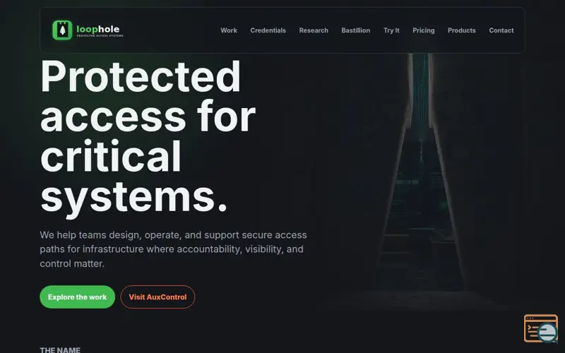 Screenshot of Loophole, LLC | Protected Access & Audit-Ready Compliance