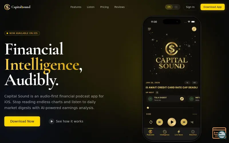 Screenshot of Capital Sound