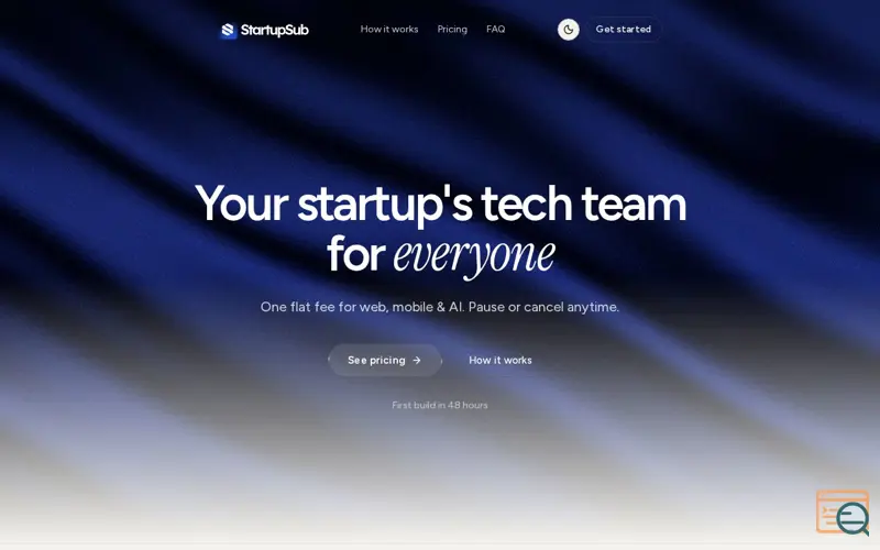 Screenshot of StartupSub
