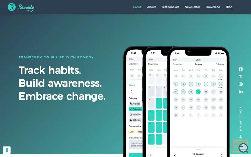 Screenshot of Remedy, a launch using IAB US Privacy