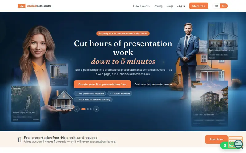 Screenshot of emlaksun, a launch using Natro Email