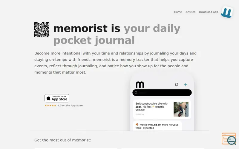 Screenshot of Memorist