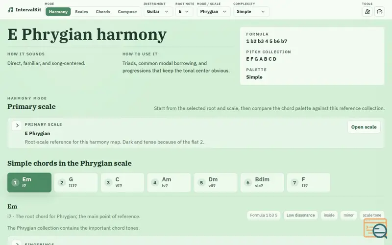 Screenshot of Projects