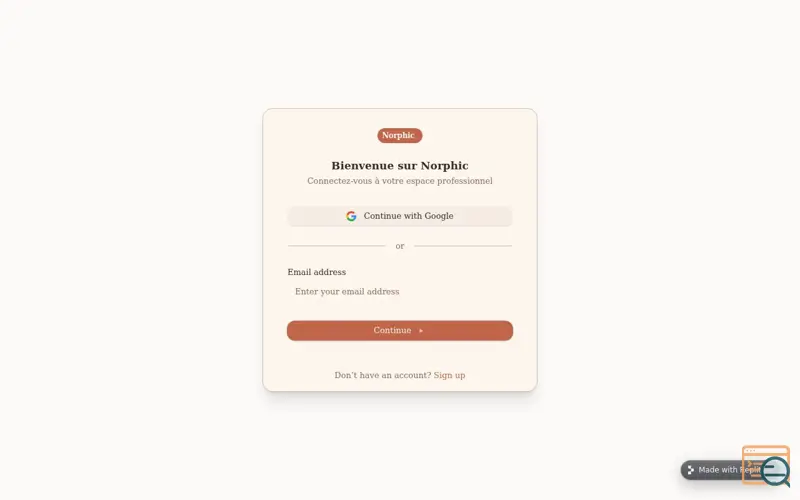 Screenshot of Norphic