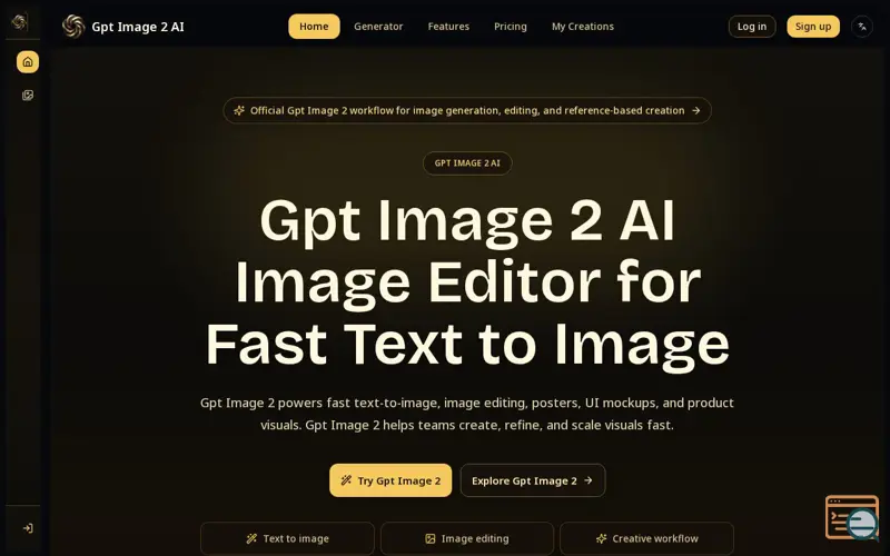 Screenshot of Gpt Image 2 AI