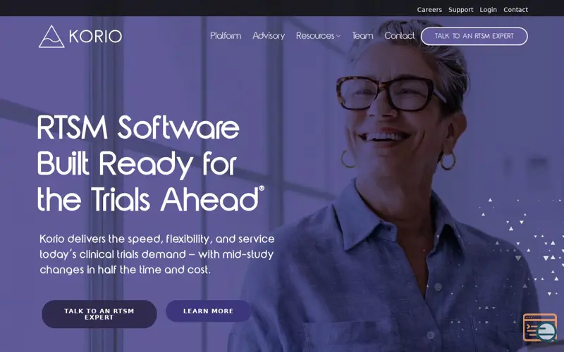 Screenshot of Korio, a launch using MongoDB Atlas