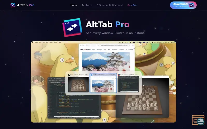 Screenshot of AltTab