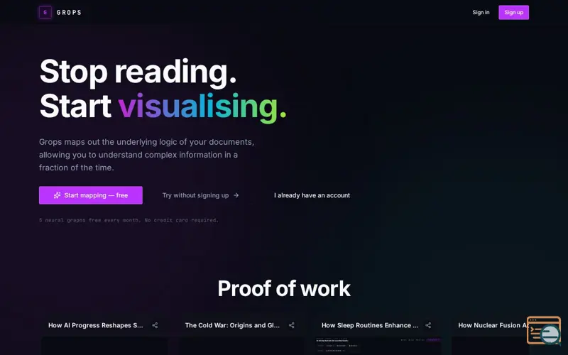 Screenshot of Grops