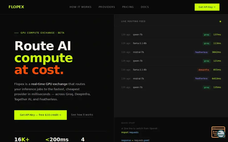 Screenshot of  Flopex