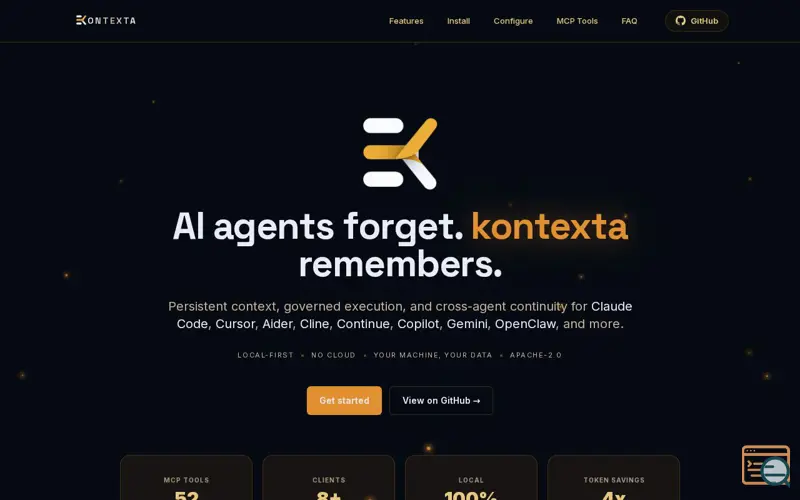 Screenshot of kontexta