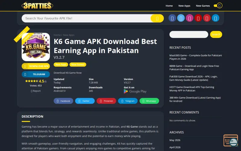 Screenshot of K6 Game – Play Smart & Win Real Rewards!