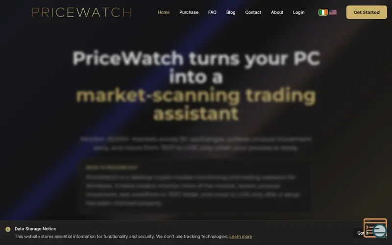 Screenshot of PriceWatch