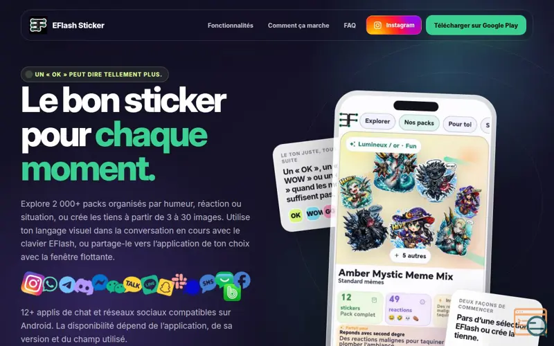 Screenshot of Sticker & Maker by EFlash