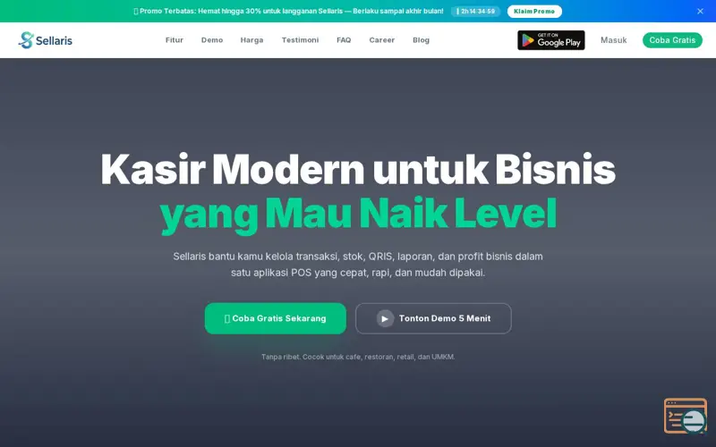 Screenshot of Sellaris POS - Kasir UMKM