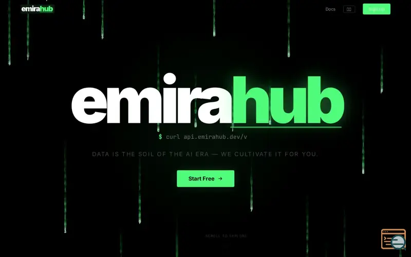 Screenshot of Emirahub