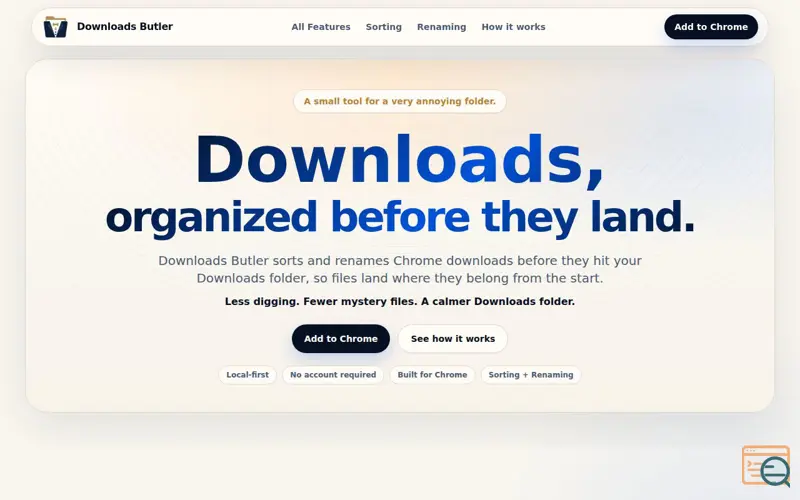 Screenshot of Downloads Butler