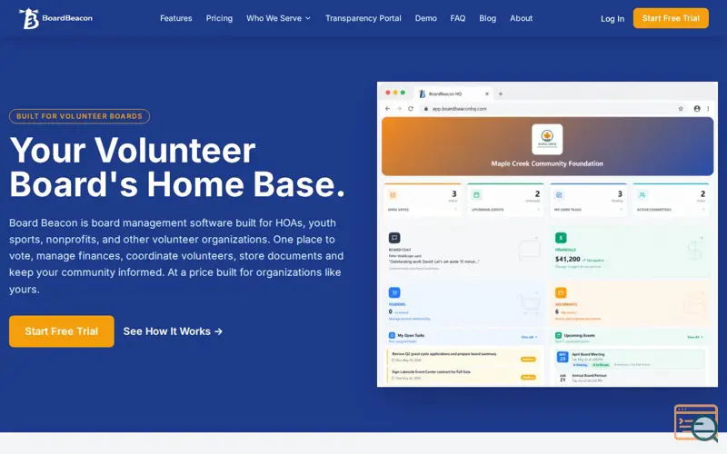 Screenshot of Board Beacon