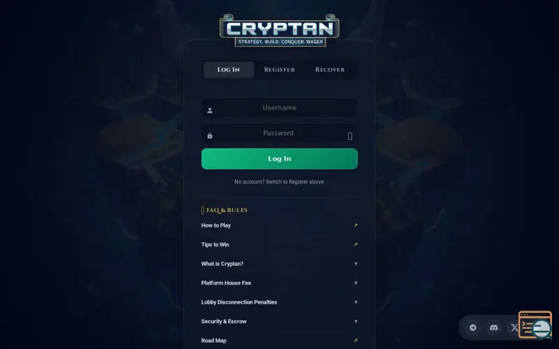Screenshot of Cryptan