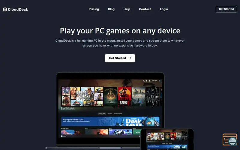 Screenshot of CloudDeck