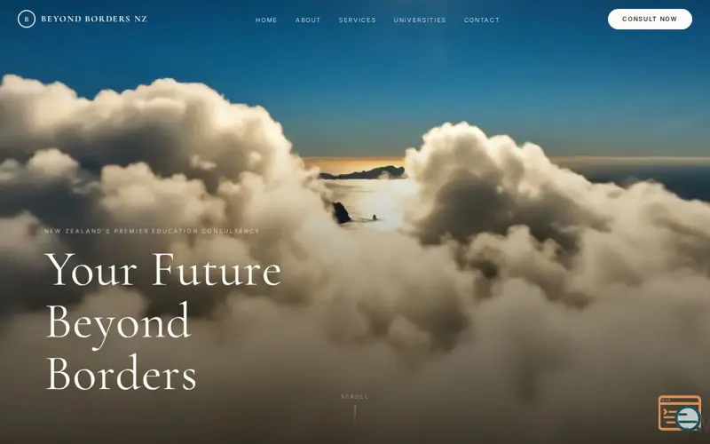 Screenshot of Beyond Borders NZ