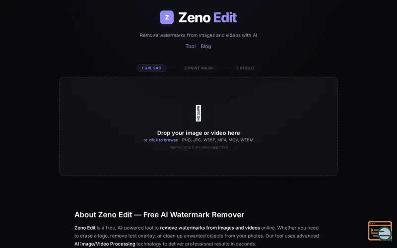 Screenshot of Zeno Edit