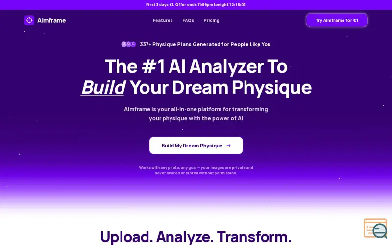 Screenshot of Aimframe