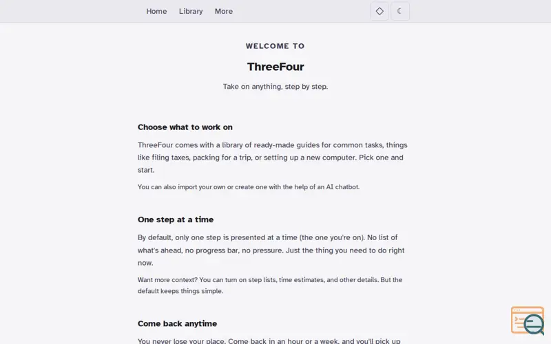 Screenshot of ThreeFour