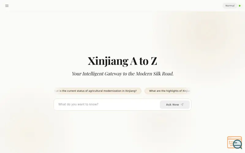 Screenshot of Xinjiang A to Z MCP