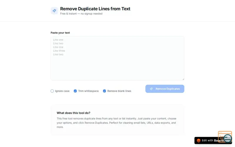 Screenshot of DupliClean