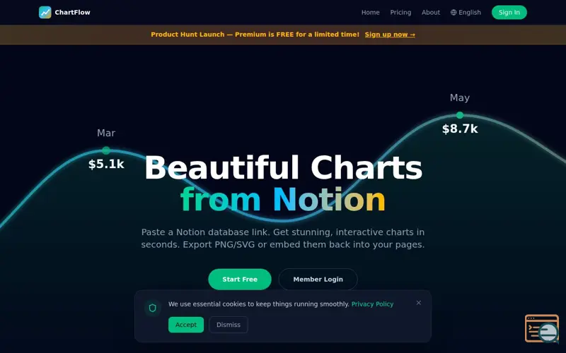 Screenshot of ChartFlow