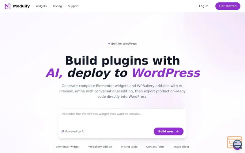 Screenshot of Moduify