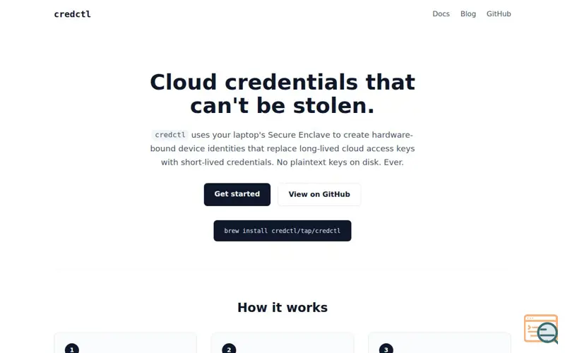 Screenshot of Credctl